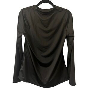 Angel Season Black Long Sleeve rash guard Top Zip Pockets M NEW